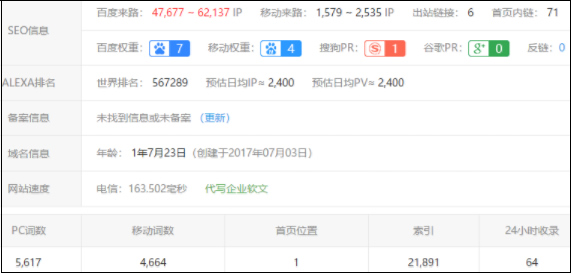 新站3个月上权重7的方法